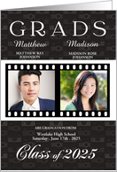 Fraternal Twin Graduation Class of 2023 Film Theme Twin’s Photos card