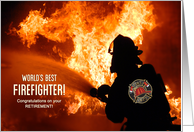 Congratulations Firefighter Retirement card