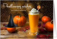 from Our House to Yours Halloween Autumn Pumpkin Latte Humor card