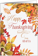 From Group Business Themed Thanksgiving Autumn Leaves card