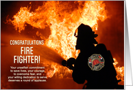 Congratulations Fire Fighter Graduate card
