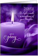 Remembering Loss of a Daughter on Father’s Day card