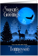 Tennessee The Big Ben State Season’s Greetings Woodland Deer card