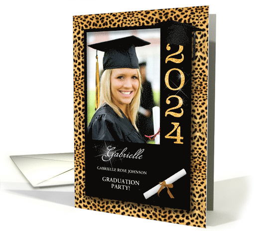 Class of 2024 Graduation Party Invitation Custom Photo card (853072)