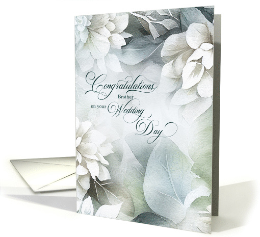 for Brother on his Wedding Day from Sister Magnolias card (853335)
