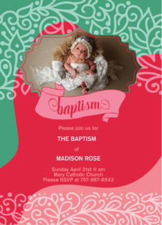 Baptism Invitation...