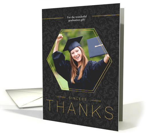 Graduation Thank You for the Gift Custom Photo card (888801)