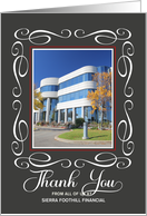Thank You with Photo Professional Business Custom card