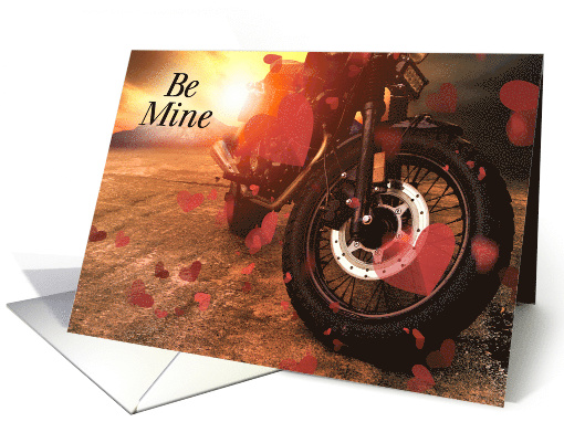 Valentine's Day Motorcycle Sexy Woman card (894829)