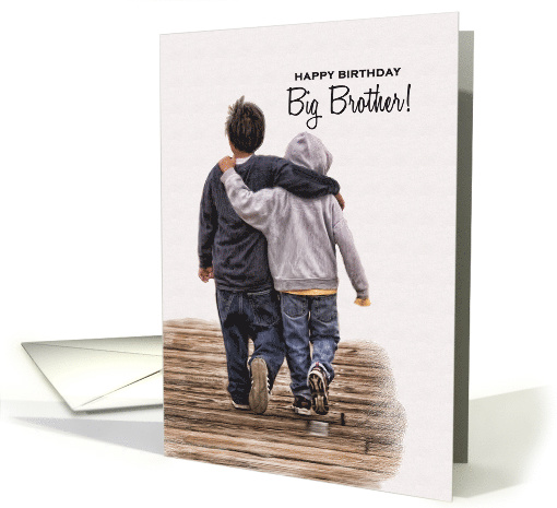 for Big Brother on His Birthday from Little Brother card (895636)