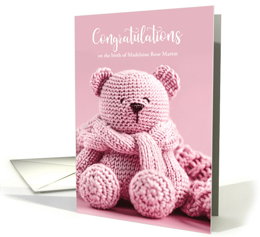 It's a Girl New Parents Congratulation card (898630)