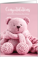 It’s a Girl New Parents Congratulation card