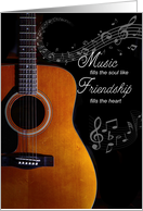 Friendship Day Guitarist Music fills your Soul card