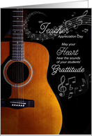 Teacher Appreciation Day for the Music Teacher card