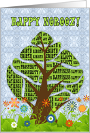 Happy Norooz Persian New Year Tree of Life card