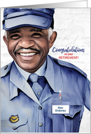 MALE Postal Service Mail Carrier Retirement African American card
