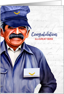 for Male Boss Postal Service Retirement Latin American card