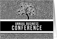 Annual Conference Custom Business Invitation Classic Black card