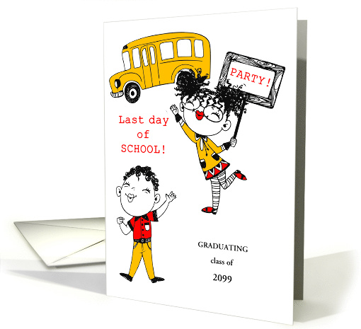 Last Day of School Party Invitation with Custom Front card (923903)
