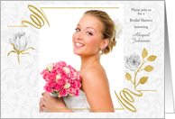 Bridal Shower Invitation Personalized Pink Envelope Custom Photo card