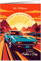 Neighbor Custom Classic Car Retro 70s Theme card
