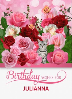 Custom Birthday Rose...