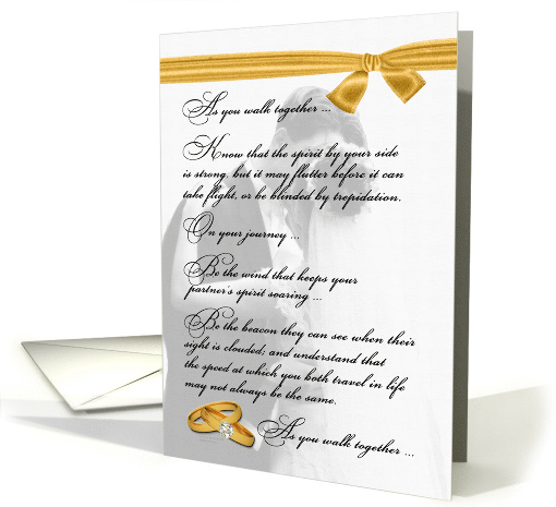 Wedding Congratulations Sentimental with Bride and Groom card (937731)