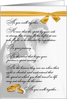 Wedding Congratulations Sentimental with Bride and Groom card