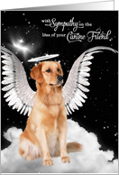Loss of a Dog Golden Retriever Angel Pet Sympathy card