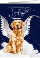 Golden Retriever Angel Dog Christmas card