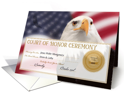 Scout Court of Honor Ceremony Invitation Custom card (959257)
