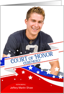 Scout Court of Honor Ceremony with Photo Stars and Stripes card