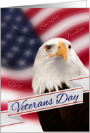 Veteran’s Day Eagle with American Flag card