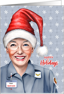 FEMALE from the Mailman Santa Postal Service Custom card