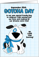 for Adopted Son on Gotcha Day or Adoption Anniversary card