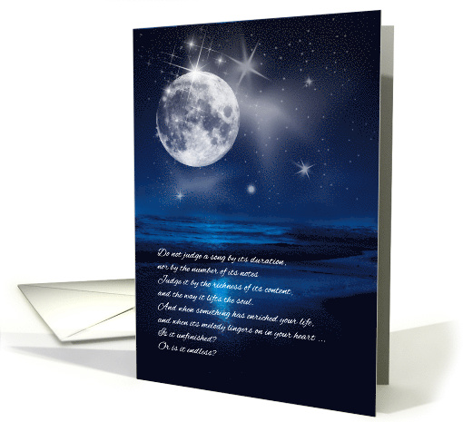 Sympathy Moonlit Beach Endless Song card (969687)