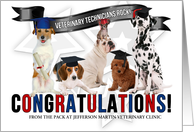 Custom Veterinary Technician Graduate Congratulations card