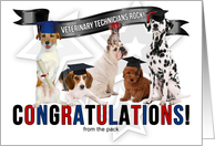 From Group Veterinary Technician Graduate Congratulations card