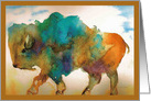 Abstract Buffalo card