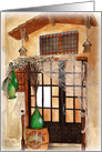 Watercolor painting of an Italian Deli Blank card