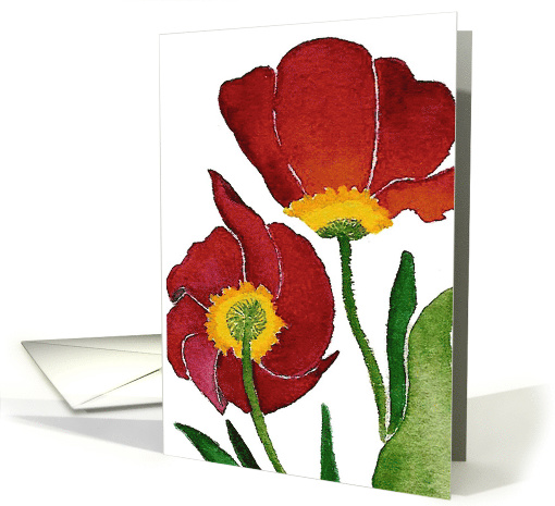 Tulip Duet Blank card (424304)