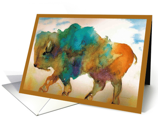 Abstract Buffalo card (426634)