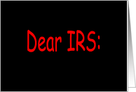 Humorous Dear IRS