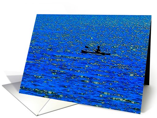 Blue Kayak card (422447)