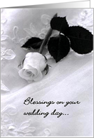 wedding rose card