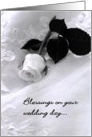 wedding rose card