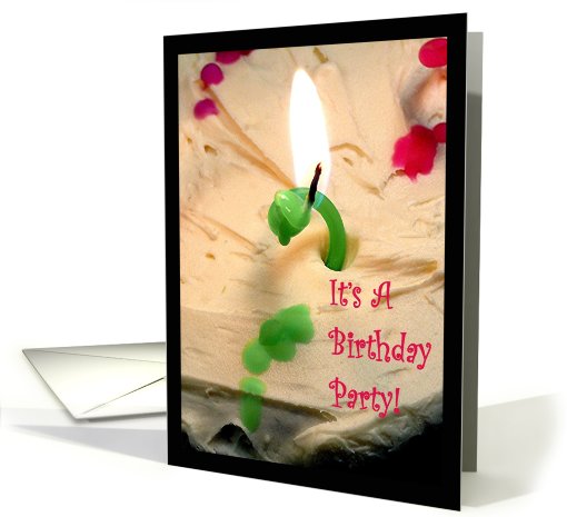 Birthday party invitation card (435341)