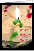 Birthday party invitation card