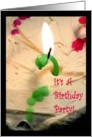 Birthday party invitation card