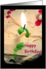 Birthday candle card